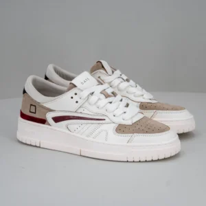 sneaker da uomo in pelle bianca