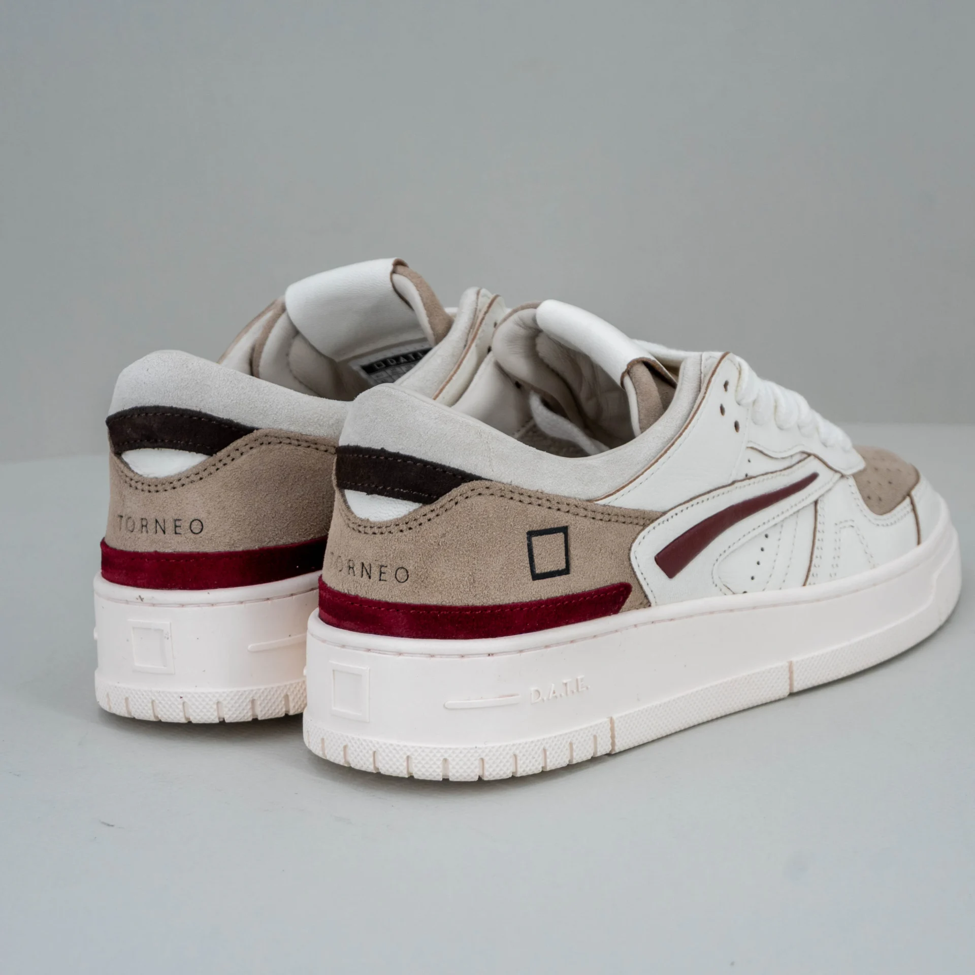 sneaker da uomo in pelle bianca