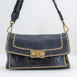 borsa donna in pelle nera elegante
