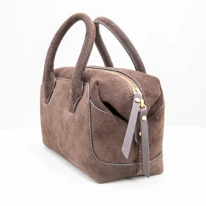 borsa donna a bauletto colore marrone con tracolla