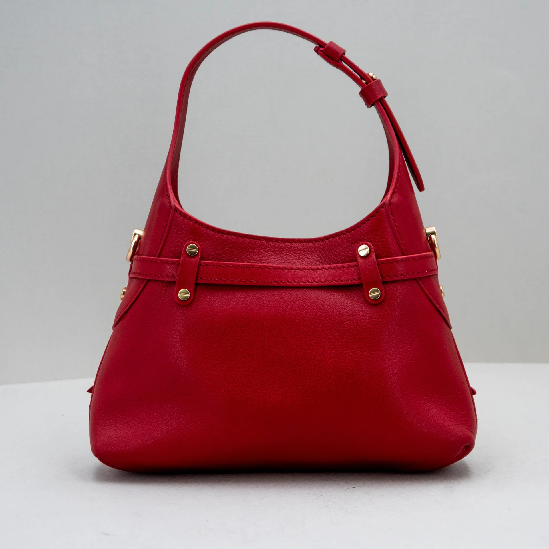 borsa donna piccola rossa in pelle Borbonese