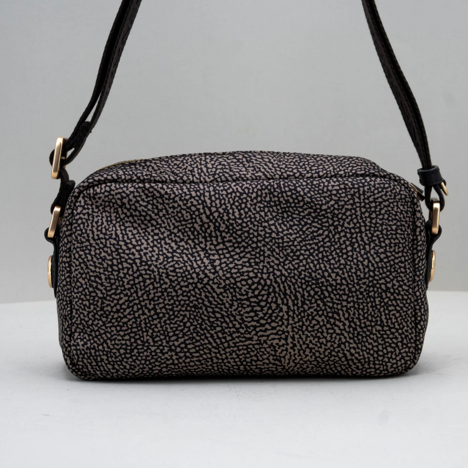 borsa donna in camoscio color grigio scuro