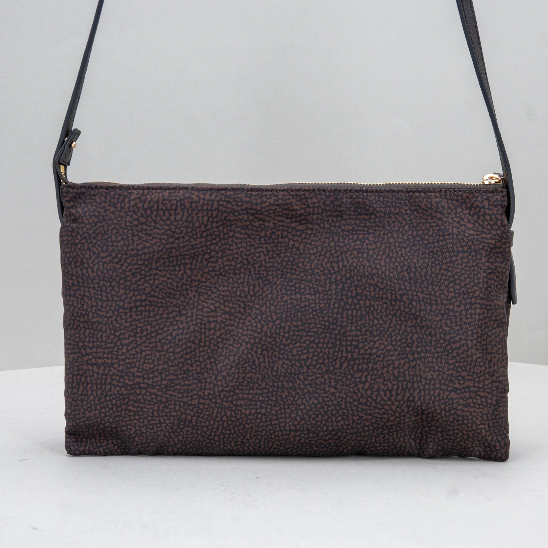borsa donna piccola in nylon color cioccolato