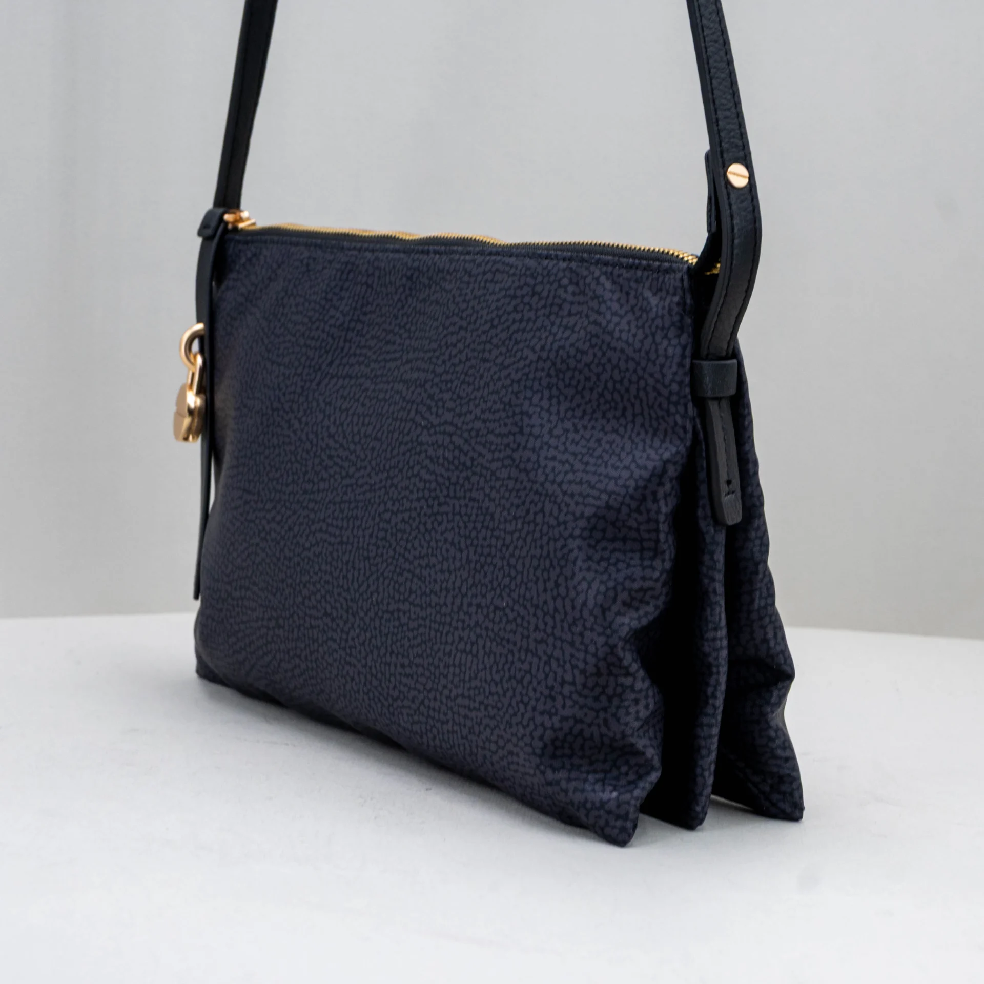 borsa donna piccola in nylon nera