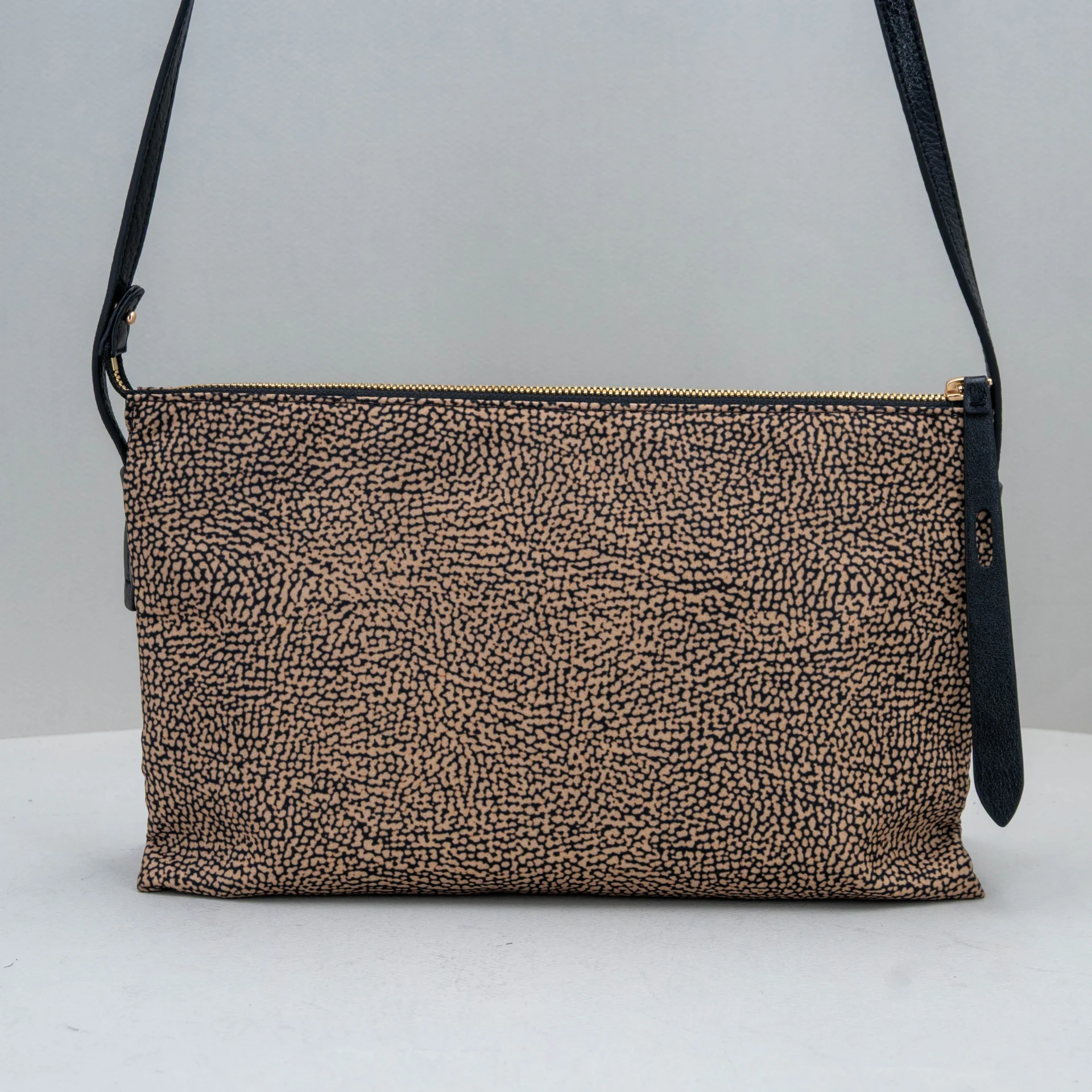 borsa donna piccola in nylon maculata