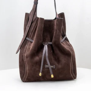 borsa donna a secchiello marrone