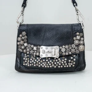 borsa donna in pelle nera elegante