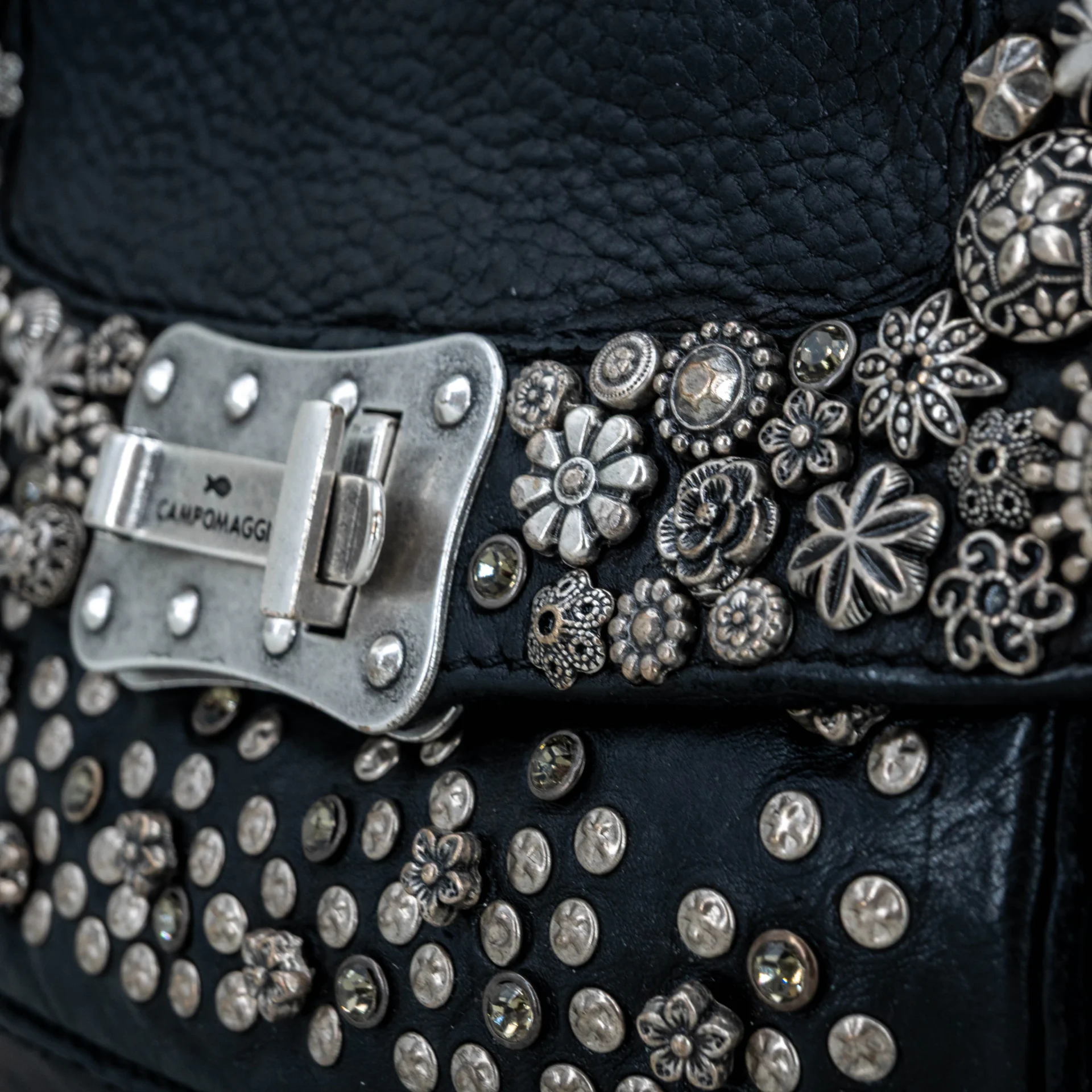 borsa donna in pelle nera elegante