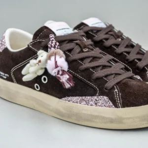 Crime London sneaker donna in camoscio marrone