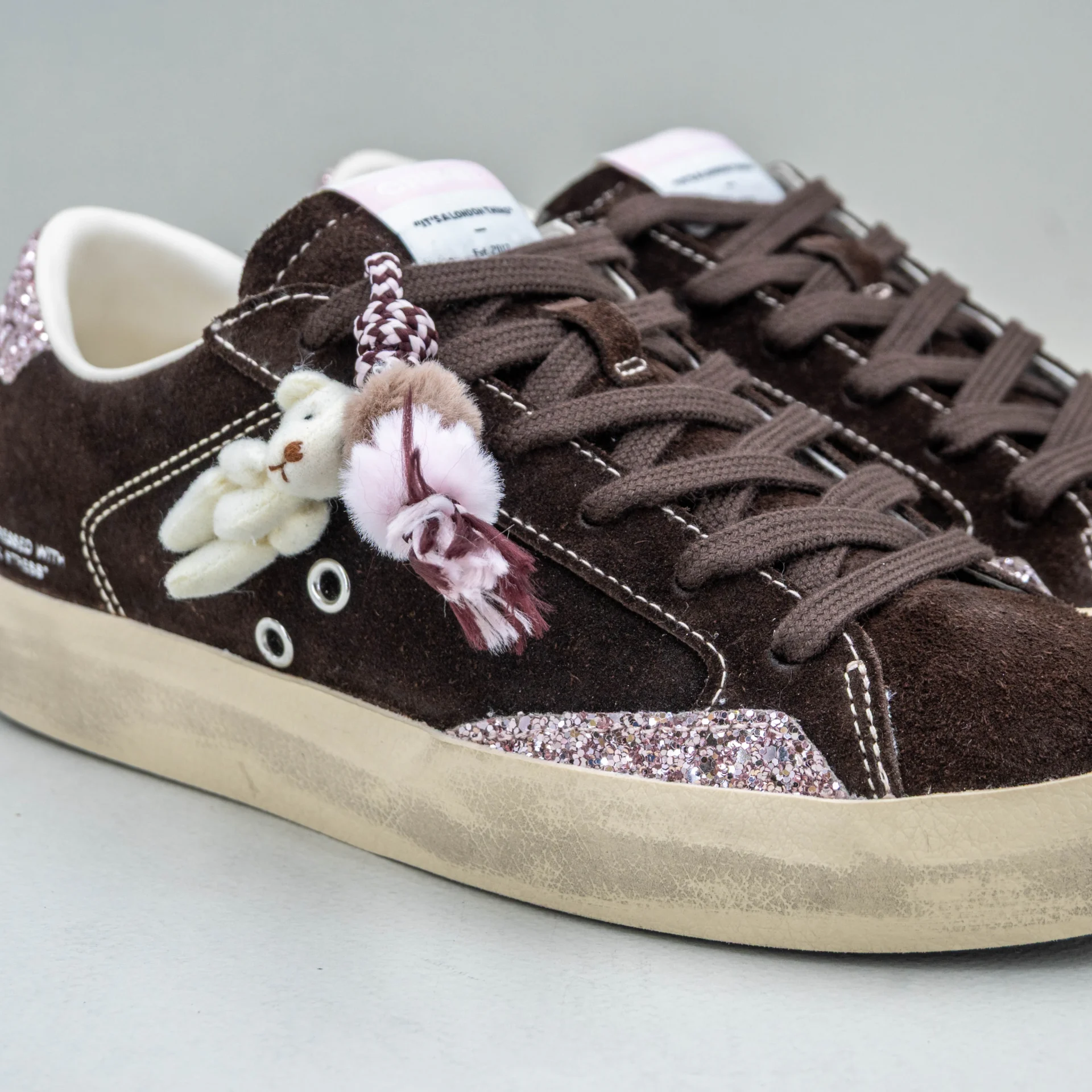 Crime London sneaker donna in camoscio marrone