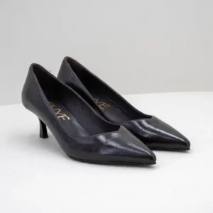 scarpa donna elegante colore cioccolato tacco basso